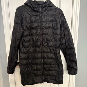 Eddie Bauer Women's Cirruslite Down Parka, Small, Black Thin Puffer Jacket Hood